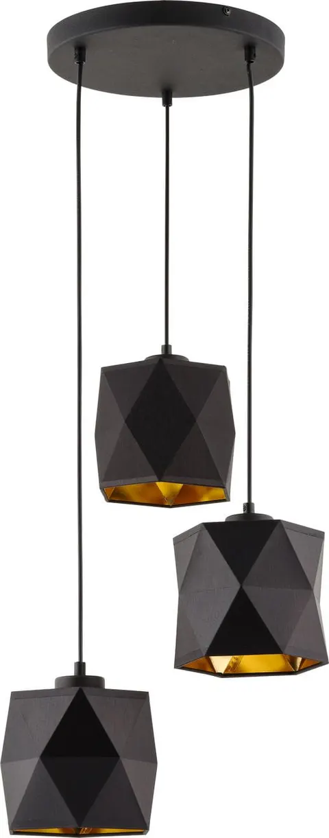 Lampa wisząca 3PŁ SIRO BLACK - 1045