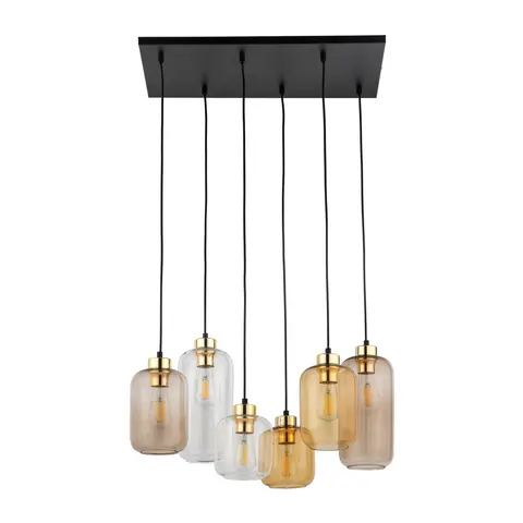 Lampa wisząca 6PŁ MARCO brown - 3176