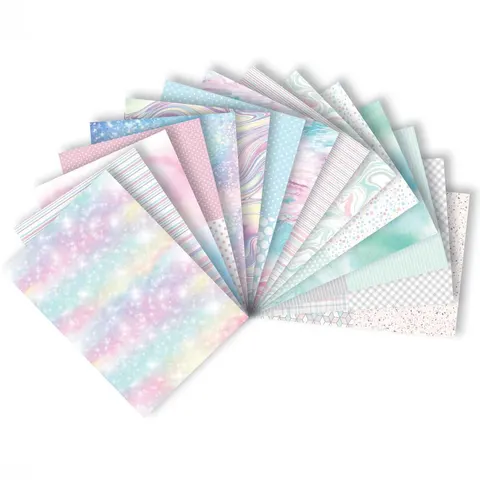Blok papierów z motywami Pastel A4, 15 ark. 80g, Happy Color
