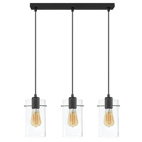Lampa wisząca na listwie FIRENZE NEW transparentna - 3495