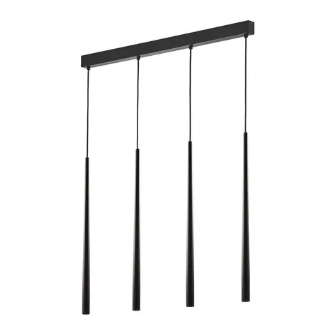 Lampa wisząca na listwie PIANO BLACK - 6414