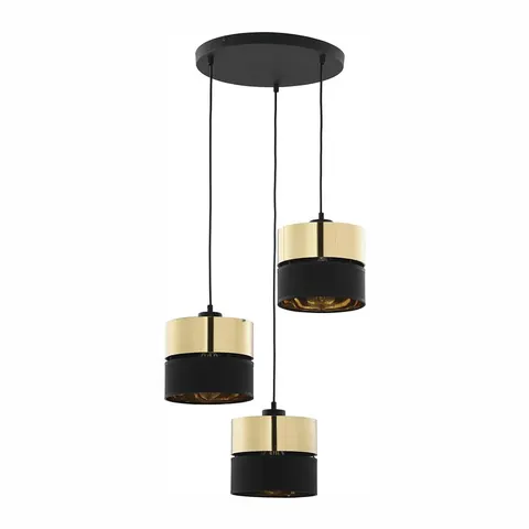 Lampa wisząca HILTON BLACK/GOLD - 4349