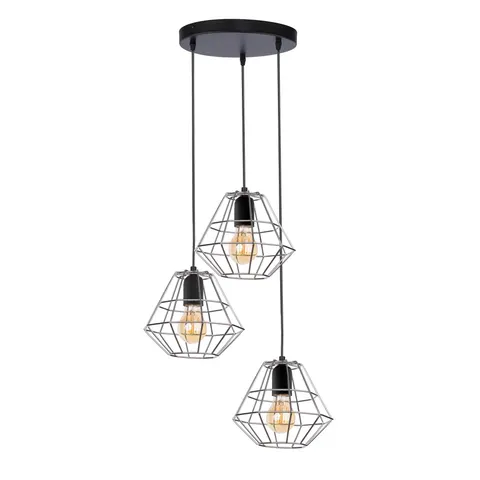 Lampa wisząca DIAMOND BLACK/CHROME - 776
