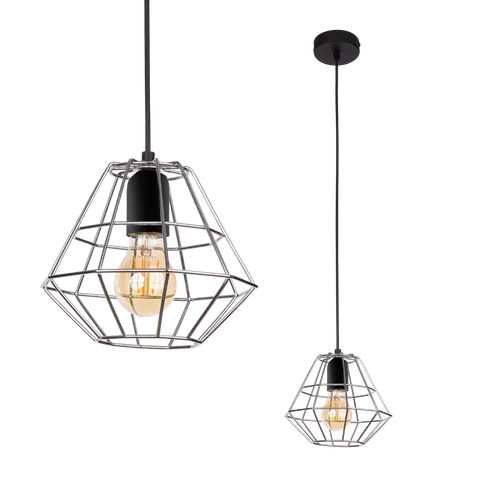 Lampa wisząca DIAMOND BLACK/CHROME - 791
