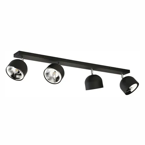 Lampa sufitowa ALTEA BLACK 4 PŁ + żarówki - 6521