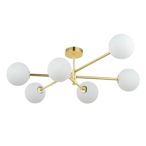 Lampa sufitowa SARIUS GOLD 6 PŁ - 4739