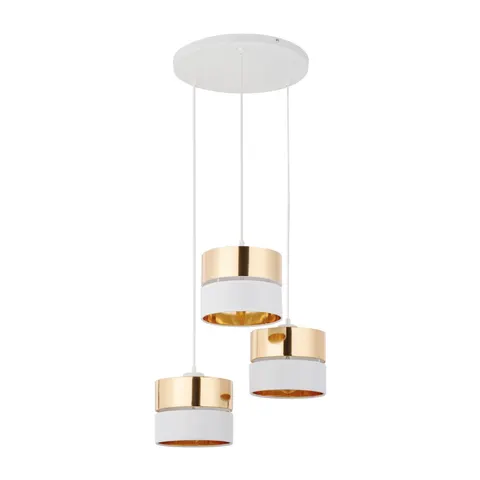 Lampa wisząca HILTON WHITE/GOLD 3 PŁ - 4774