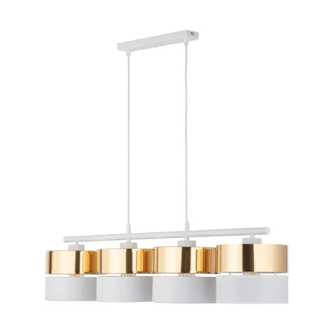 Lampa wisząca HILTON WHITE/GOLD 4 PŁ - 4775