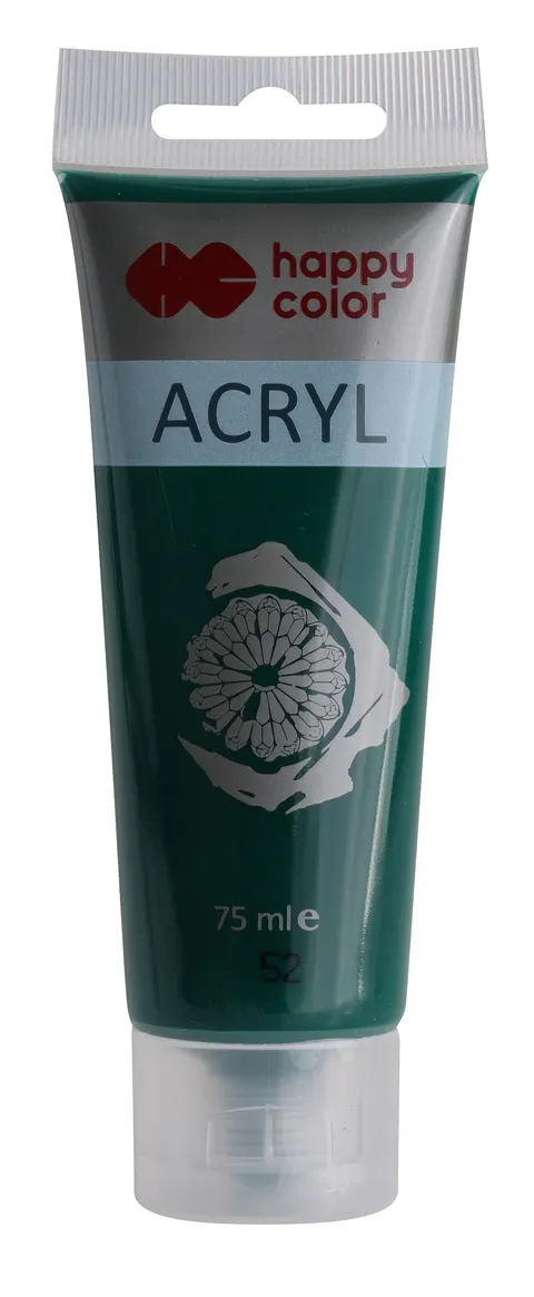 Farba akrylowa Happy Color 75 ml - 52 Ciemnozielony