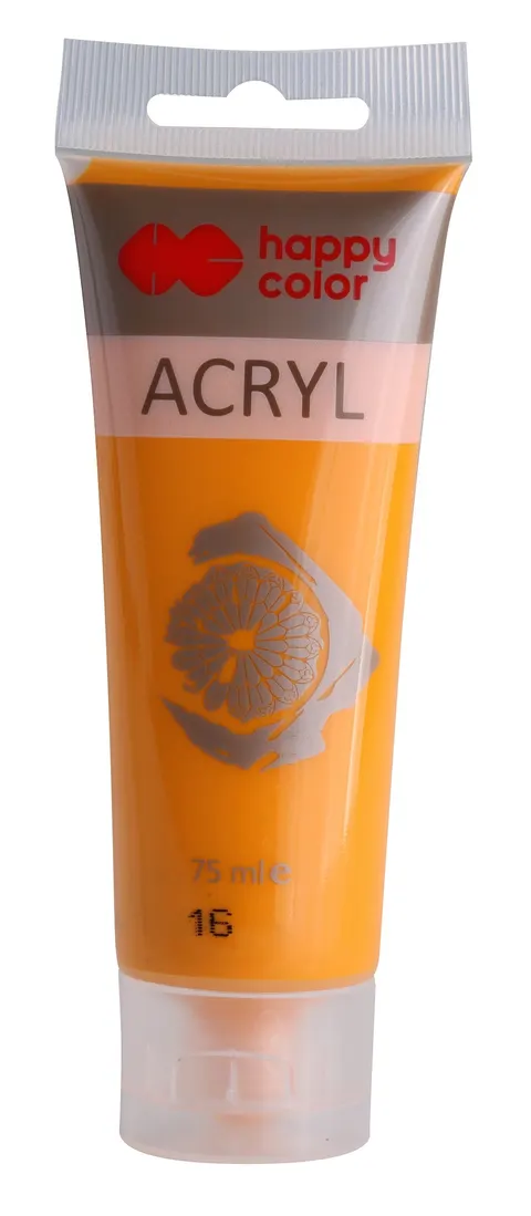 Farba akrylowa Happy Color 75 ml - 16 Ciemnożółty