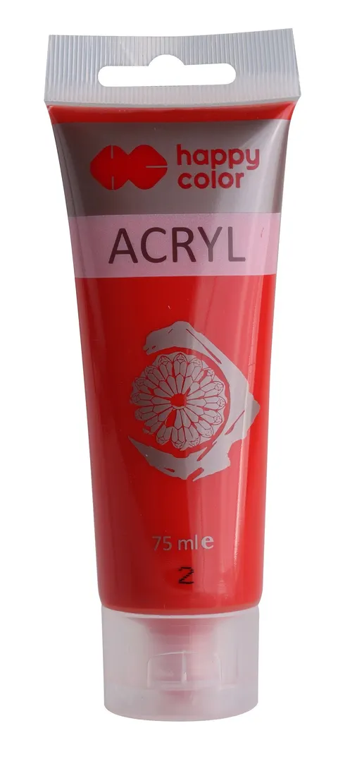 Farba akrylowa Happy Color 75 ml - 2 Czerwony