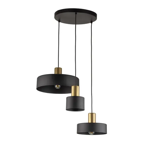 Lampa wisząca ALVARO 3 - punktowa Czarny - 5729