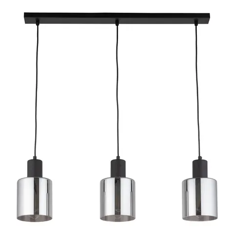 Lampa wisząca SIERRA czarna LISTWA - 6654