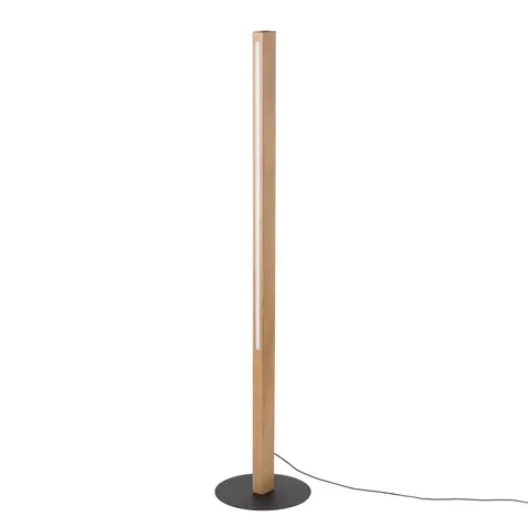 Loftowa lampa podłogowa TEO LED 36W drewniana - 1391