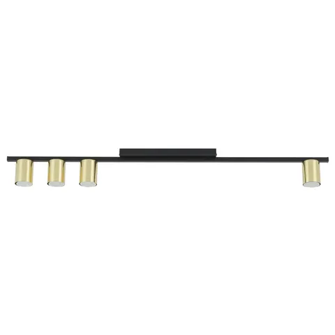 Lampa sufitowa LOGAN BLACK/GOLD na GU10 - 5673