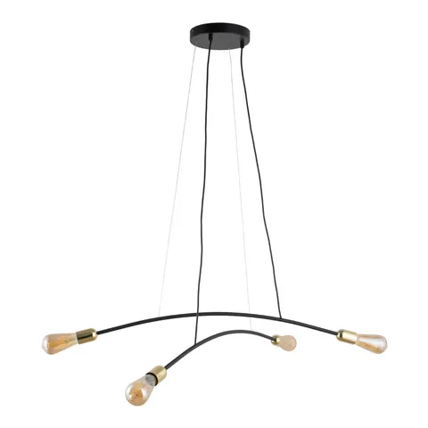 Lampa wisząca HELIX kolor Czarny / złoty - 4602