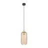 Lampa wisząca PESCARA z dekoracyjnym bursztynowym kloszem na E27 - 4575
