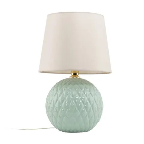 Lampka na szafkę nocną SANTANA beżowy abażur - 5904