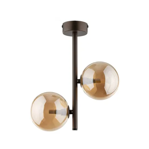 Lampa sufitowa ESTERA bursztynowe klosze 2xG9 - 4528