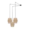 Lampa wisząca z 3 kloszami na linkach boho CALISTO 3xE27 - 5403