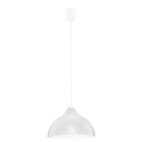 Lampa wisząca białą z kloszem-kopułą E27 CAP NEW WHITE - 569