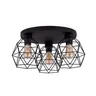 Lampa sufitowa klosz klatka czarny 3xE27 GALAXY BLACK - 3189