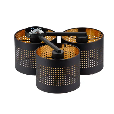 Lampa sufitowa TAGO BLACK 3 PŁ - 851