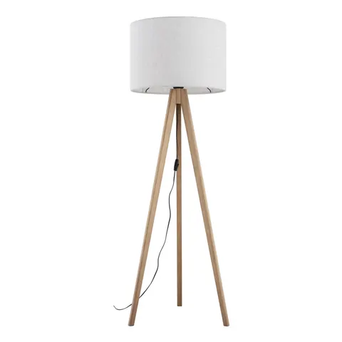 Lampa podłogowa 145cm z abażurem w kolorze lnu GRAND - 16007