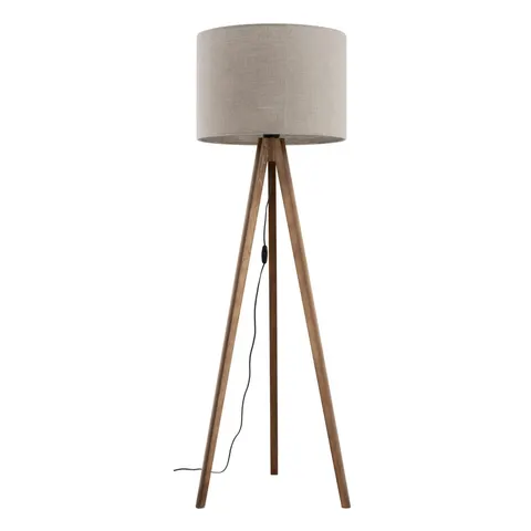 Lampa podłogowa GRAND ORZECH do salonu w stylu boho - 16018