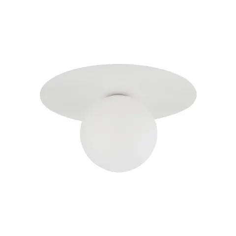 Elegancki kinkiet ścienny z białym szklanym kloszem PIXI WHITE G9 - 10227