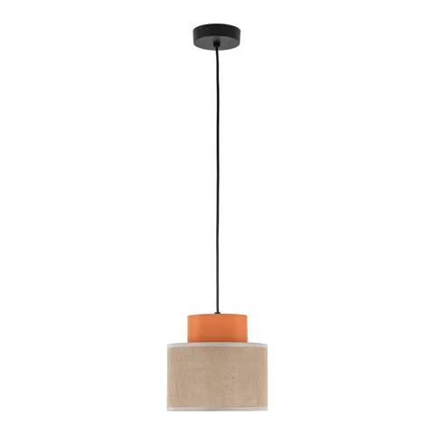 Lampa wisząca dwukolorowa DUO JUTA ORANGE na E27 - 3255