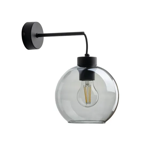 Lampa ścienna z grafitowym szkłem CUBUS GRAPHITE na E27 - 10243