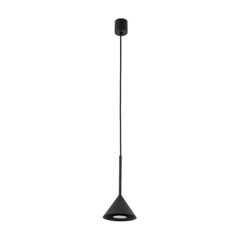 Lampa wisząca czarny stożek średnica 12cm CONO BLACK MINI 1 - 10304