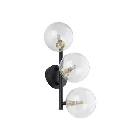 Lampa kinkietowa NILOS BLACK / GOLD 3 - 10312