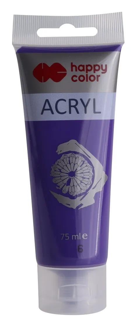Farba akrylowa Happy Color 75 ml - 6 Fioletowy