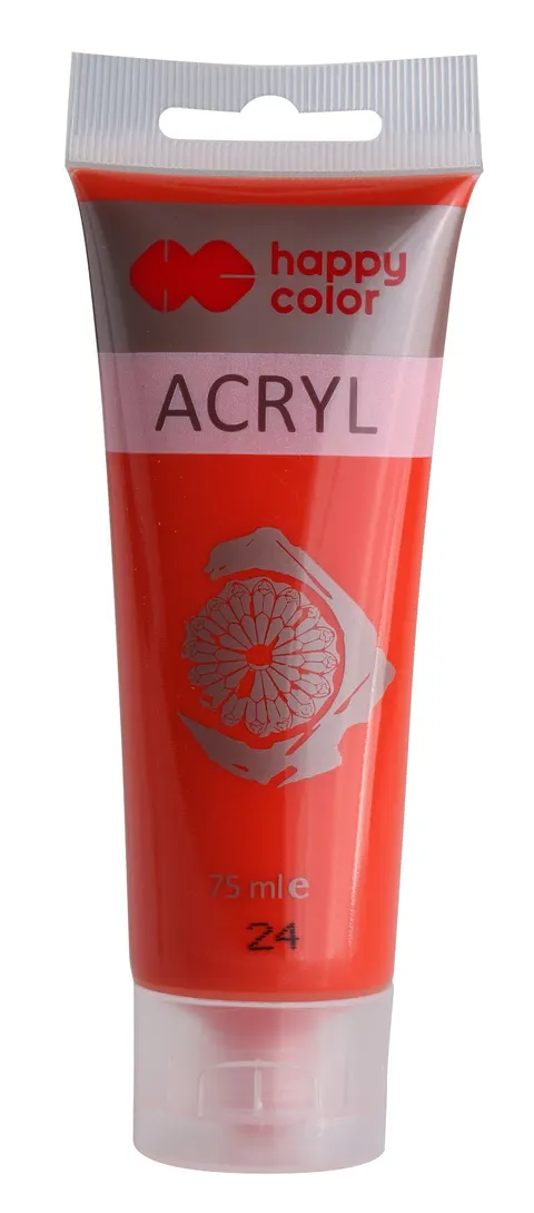 Farba akrylowa Happy Color 75 ml - 24 Jasnoczerwony