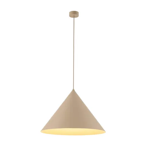 Lampa wisząca CONO do salonu w stylu glamour, Ø50 beżowy E27 - 10622