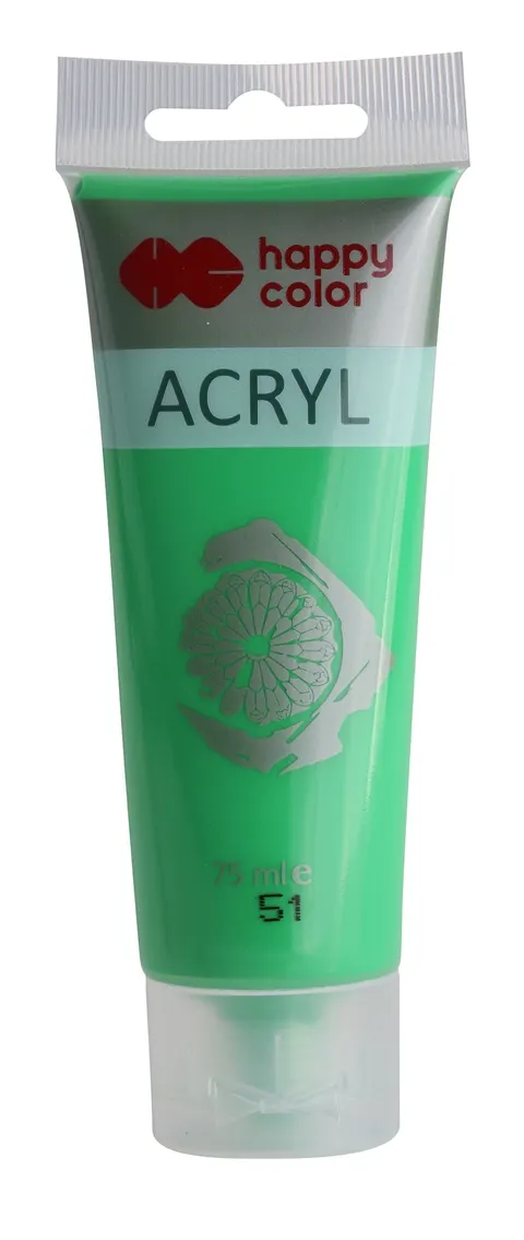Farba akrylowa Happy Color 75 ml - 51 Jasnozielony