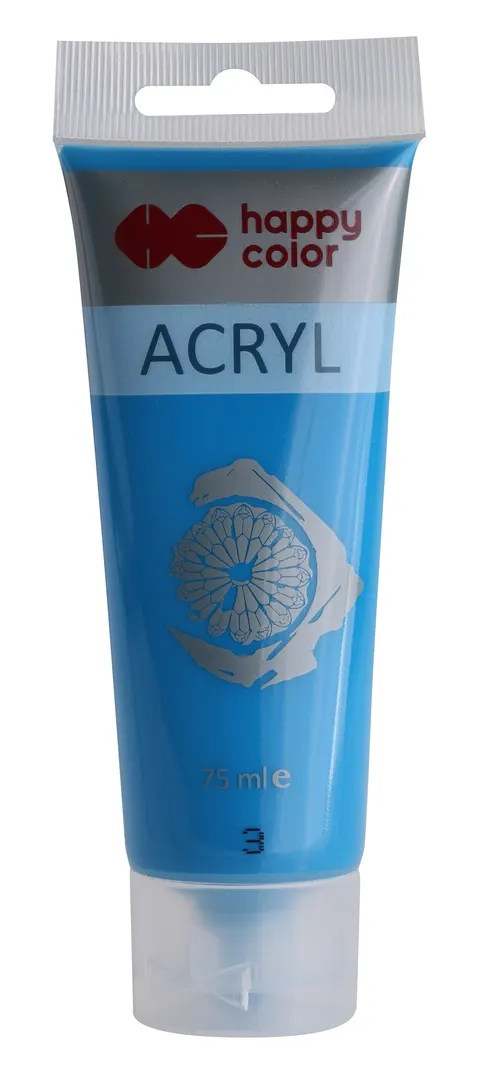Farba akrylowa Happy Color 75 ml - 3 Niebieski