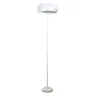 Podłogowa lampa stojąca biała TERRA 155cm z nowoczesnym kloszem, 1xE27 - 6986