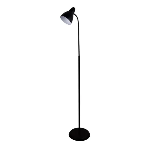 Lampa podłogowa / stojąca PARG czarna do nowoczesnego salonu, gwint E27 - 3537