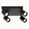 Lampa sufitowa SARAI BLACK ruchome reflektorki gwint 4xGU10 - 6969