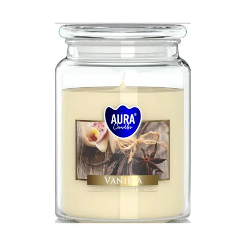 BISPOL AURA Świeca zapachowa w szkle SND99-67 WANILIA, 500 g