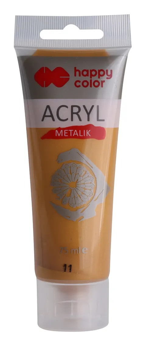 Farba akrylowa Happy Color 75 ml - 11 Złoty
