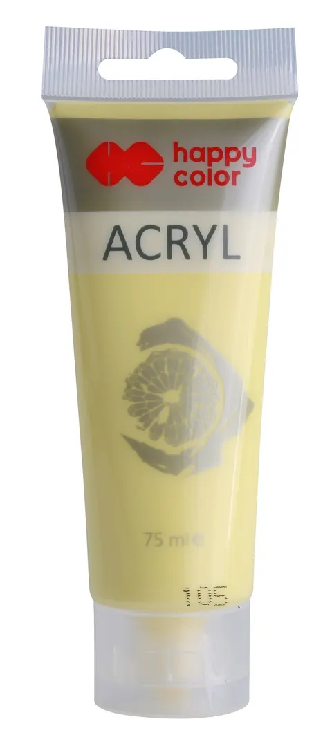 Farba akrylowa Happy Color 75 ml - 105 Żółty pastelowy