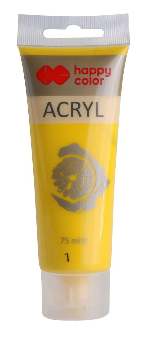 Farba akrylowa Happy Color 75 ml - 1 Żółty