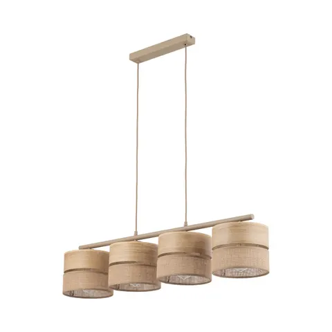 DORMA WOOD JUTA LAMPA WISZĄCA 4XE27 - 11789