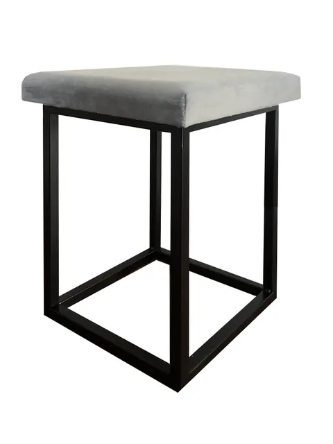 Taboret LOFT czarny metalowy