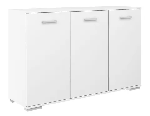Komoda z trzema szafkami ABS-120 K1 biała
