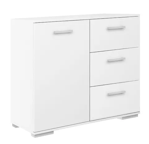 Komoda z szafką i szufladami ABS-90 K2 biała